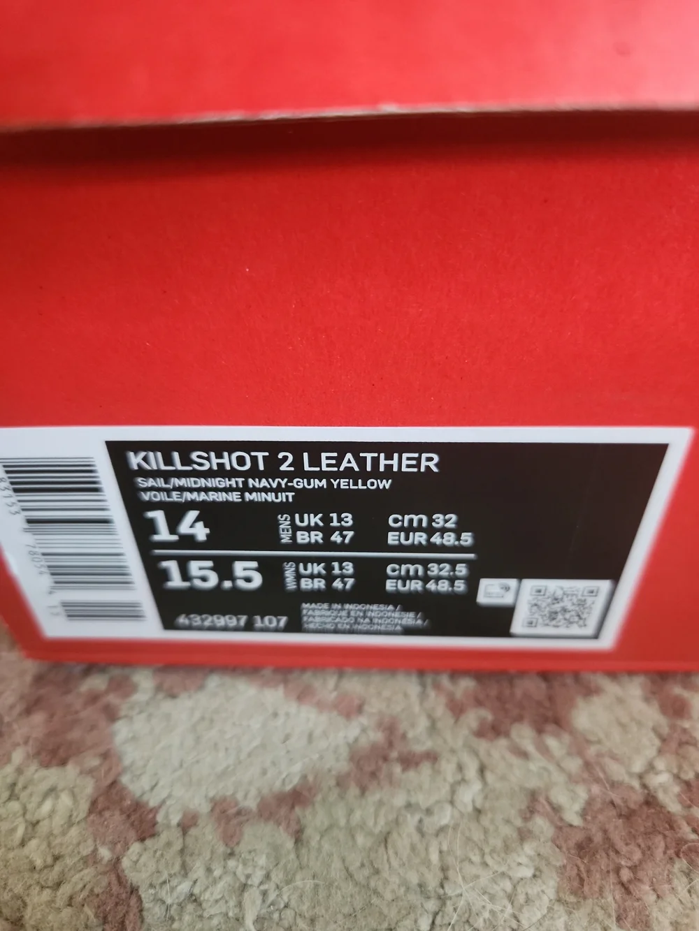 Size 14 - Nike Killshot 2 Midnight Navy 2017 With Box